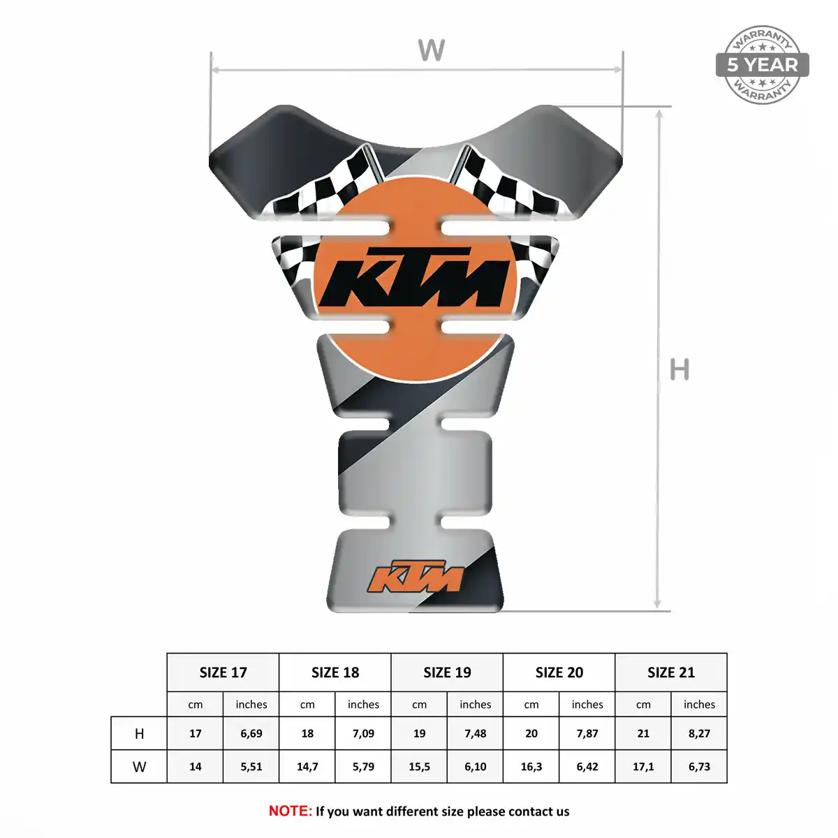 KTM Tank Pad Guard Signature Grade