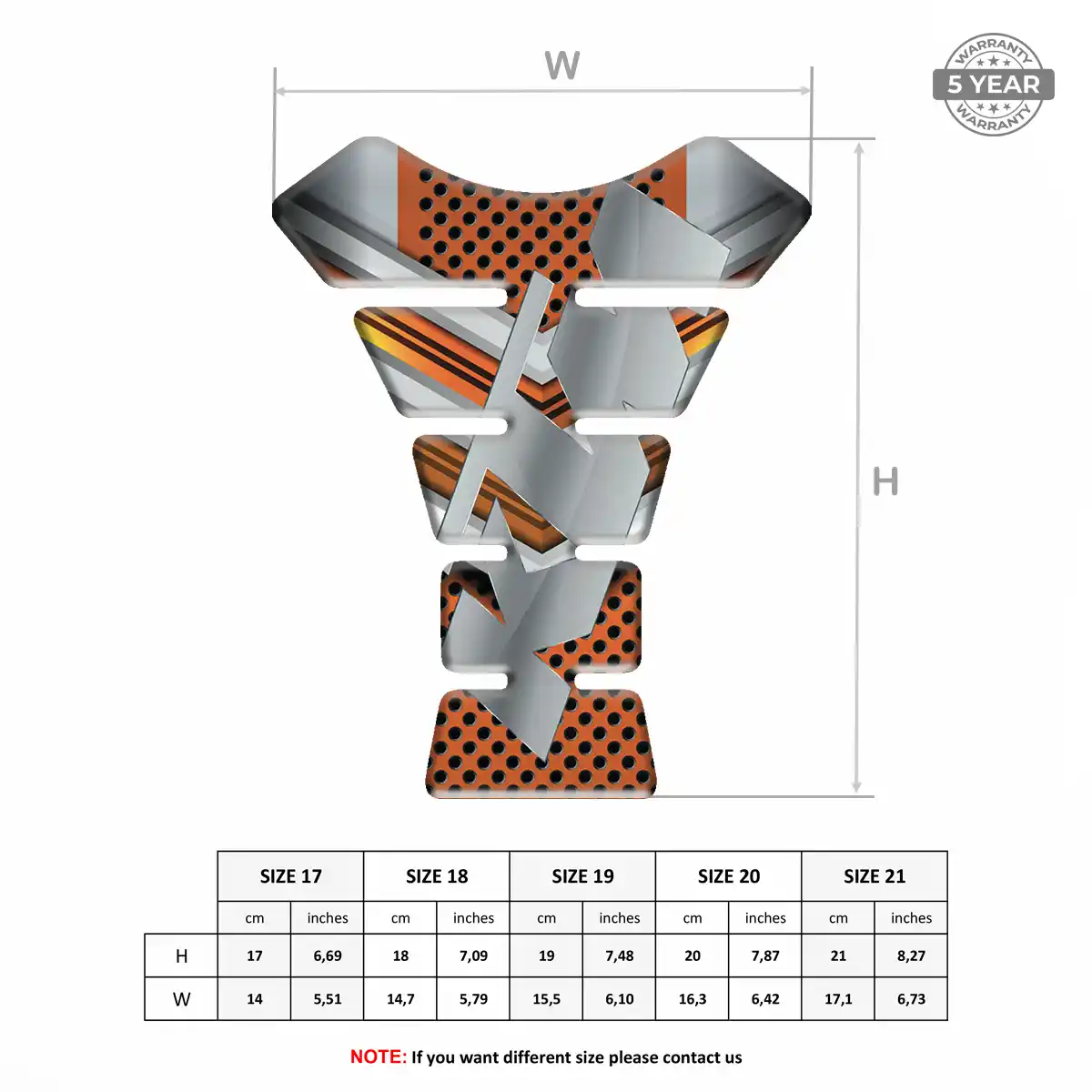 KTM Tank Pad Motorbike Prime Quality