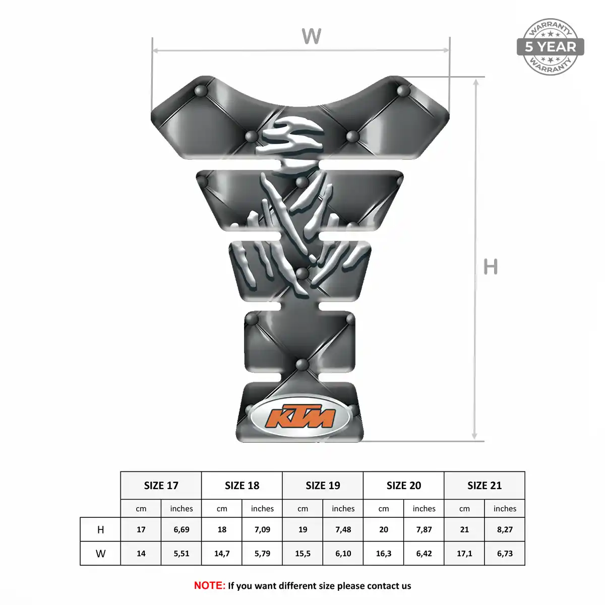 KTM Tank Pad Motorbike Superior Craft