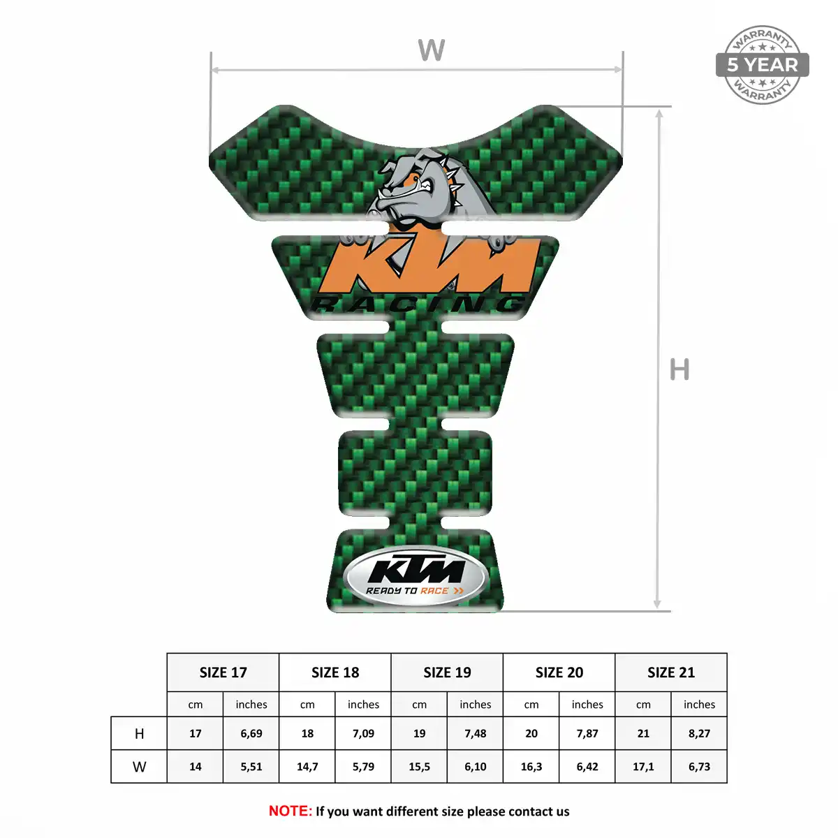 KTM Tank Pad Motorcycle Prime Quality