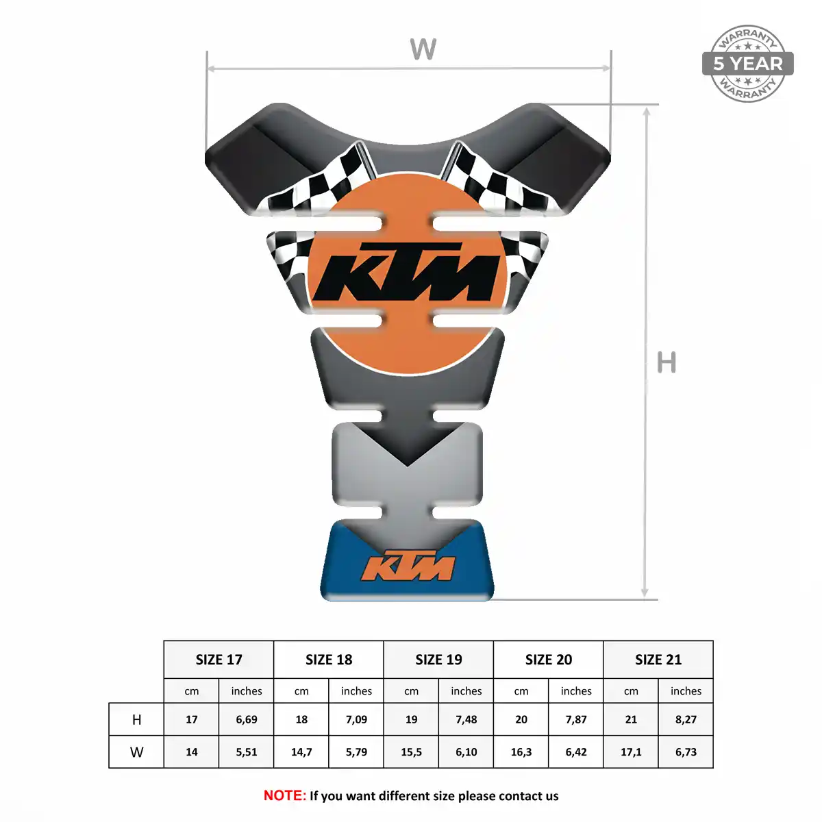 KTM Tank Pad Prestige Line