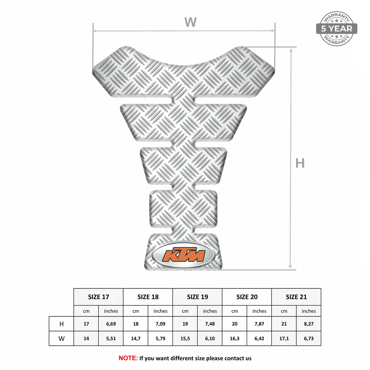 KTM Tank Pad Protector Motorcycle Refined Design
