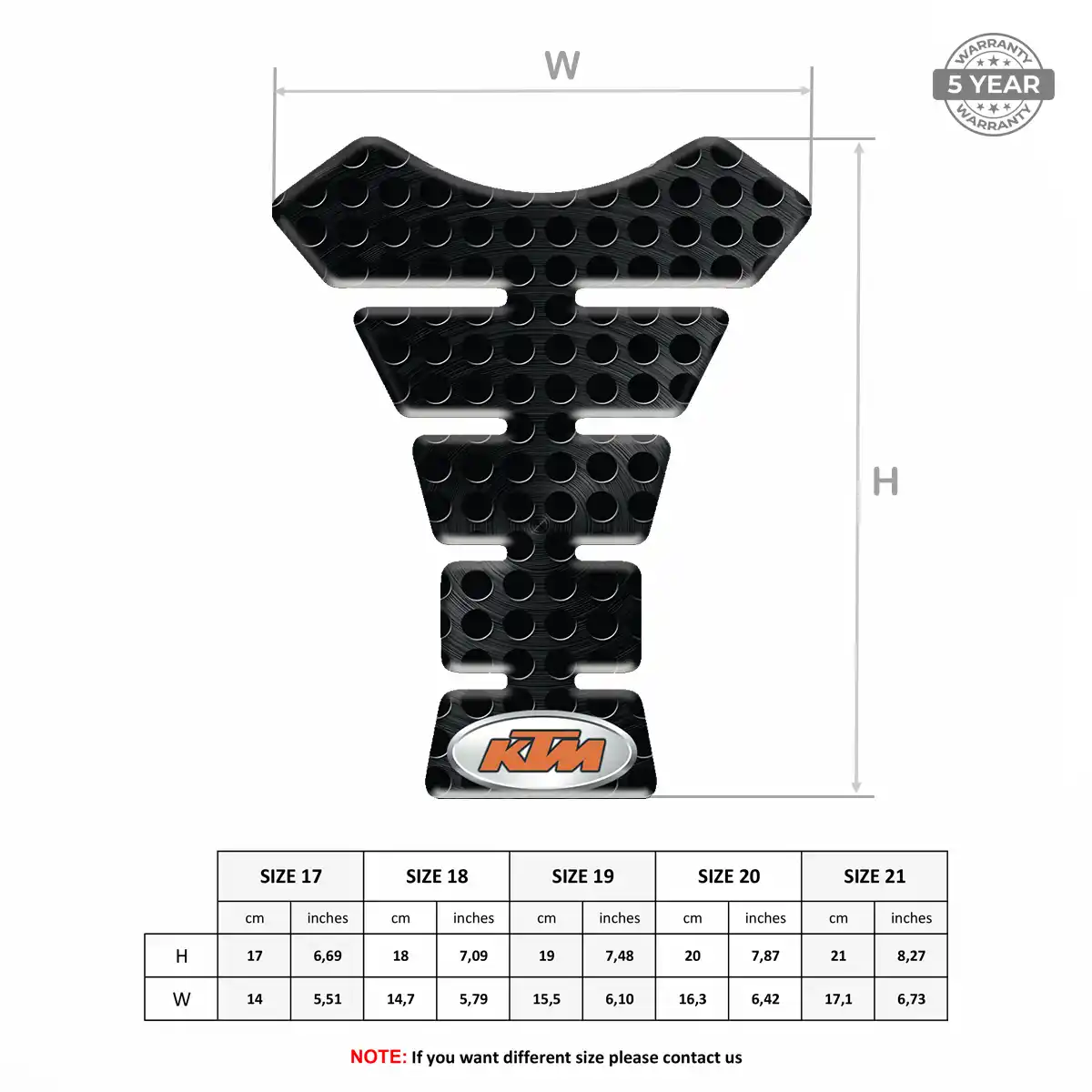 KTM Tank Pad Refined Design