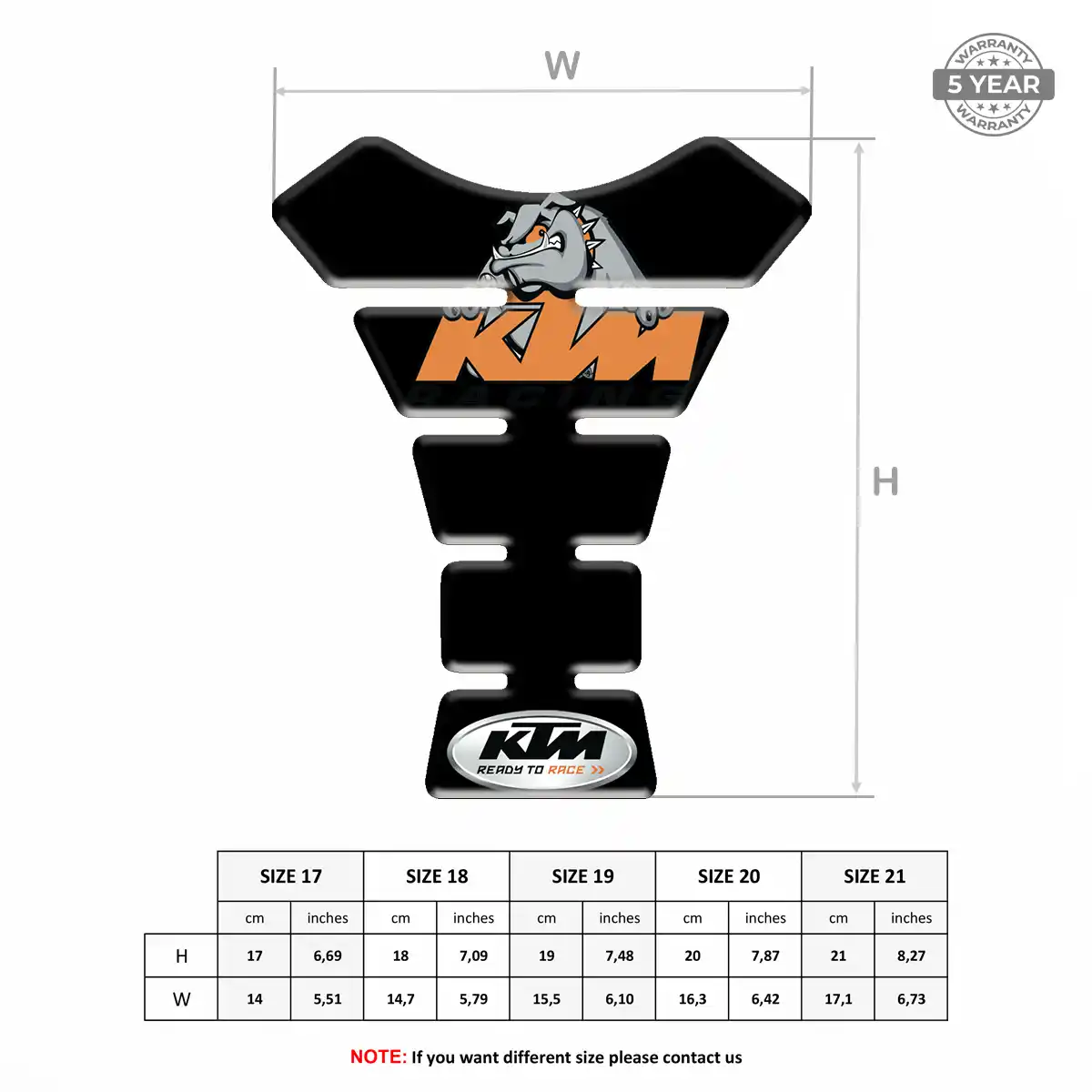 KTM Tank Pad Signature Grade