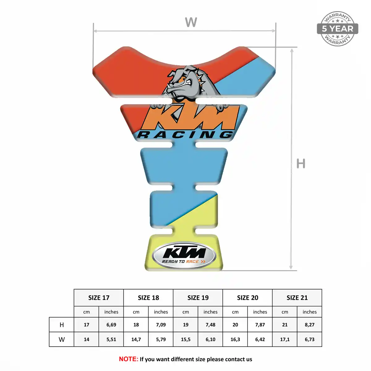 KTM Tank Pad Sleek Style