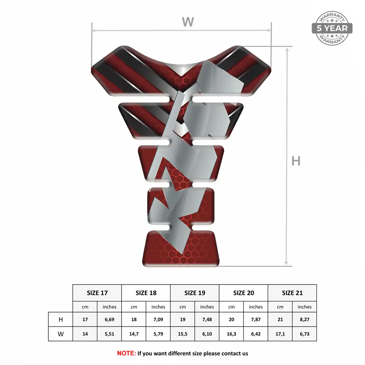 KTM Tank Pads Fuse Elite Finish