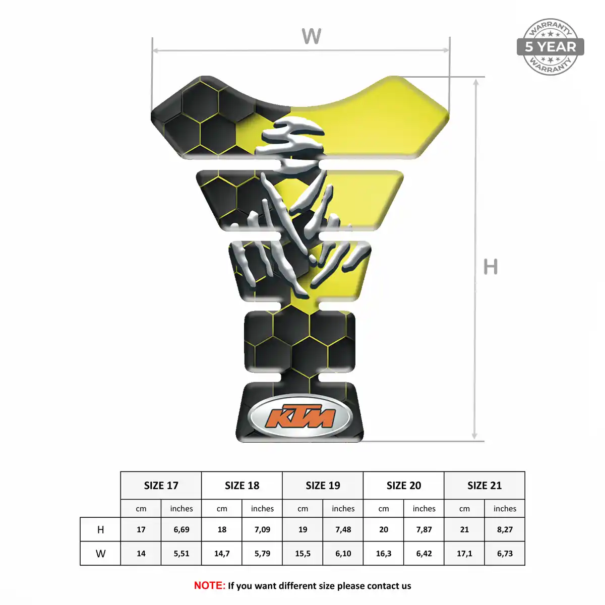 KTM Tank Pads Fuse Motorbike Signature Grade