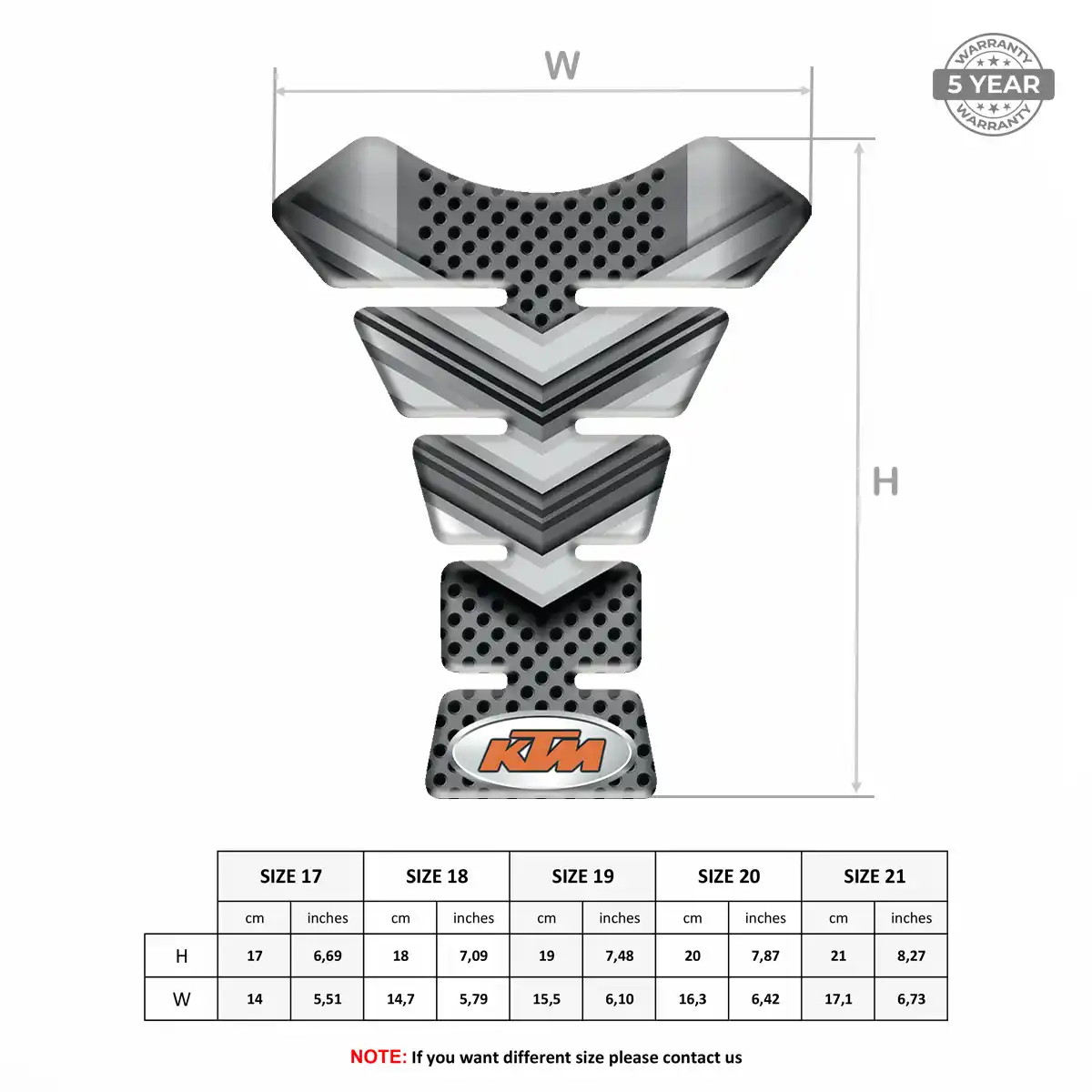 KTM Tank Pads Fuse Motorbike Sleek Style