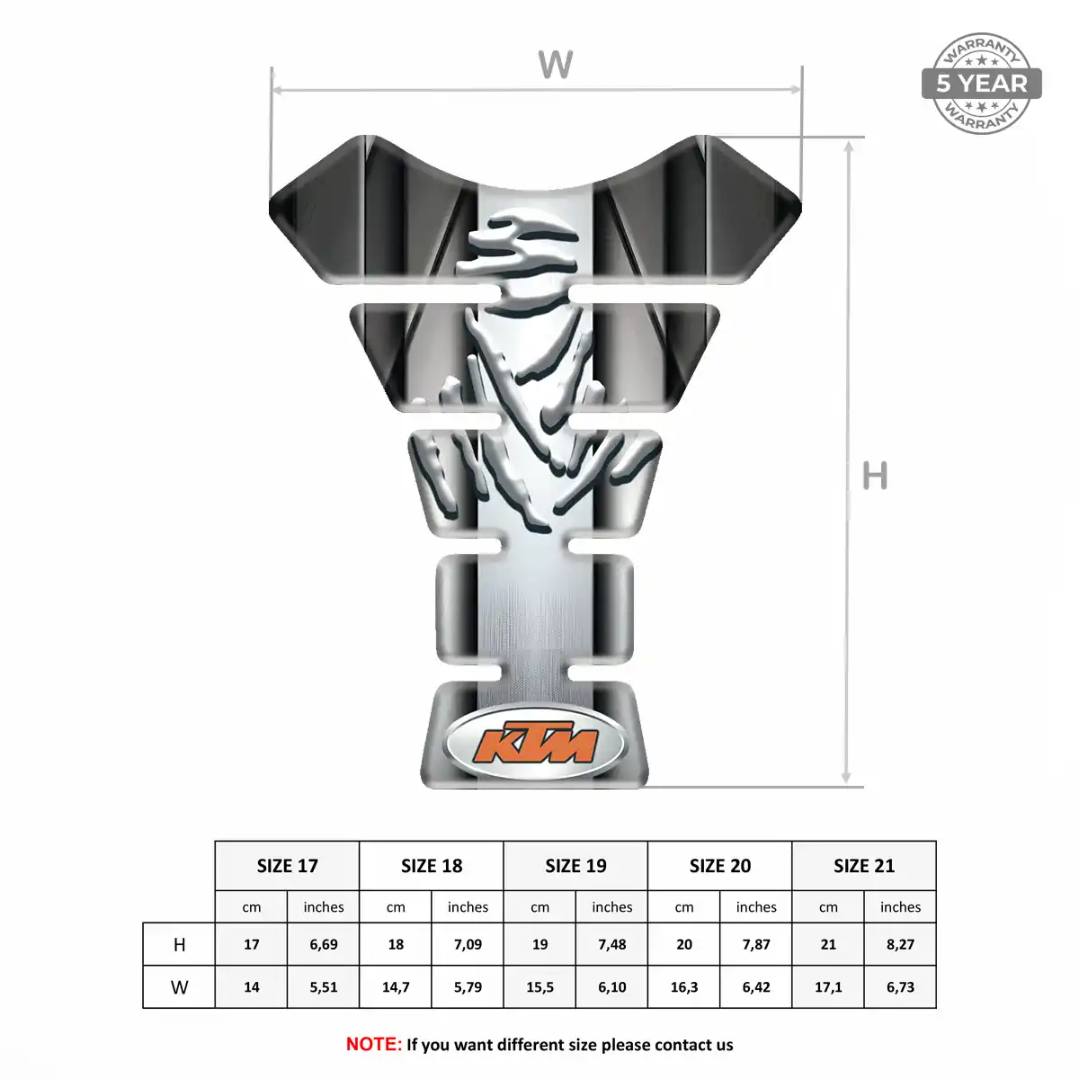 KTM Tank Pads Guards Motorbike Prime Quality
