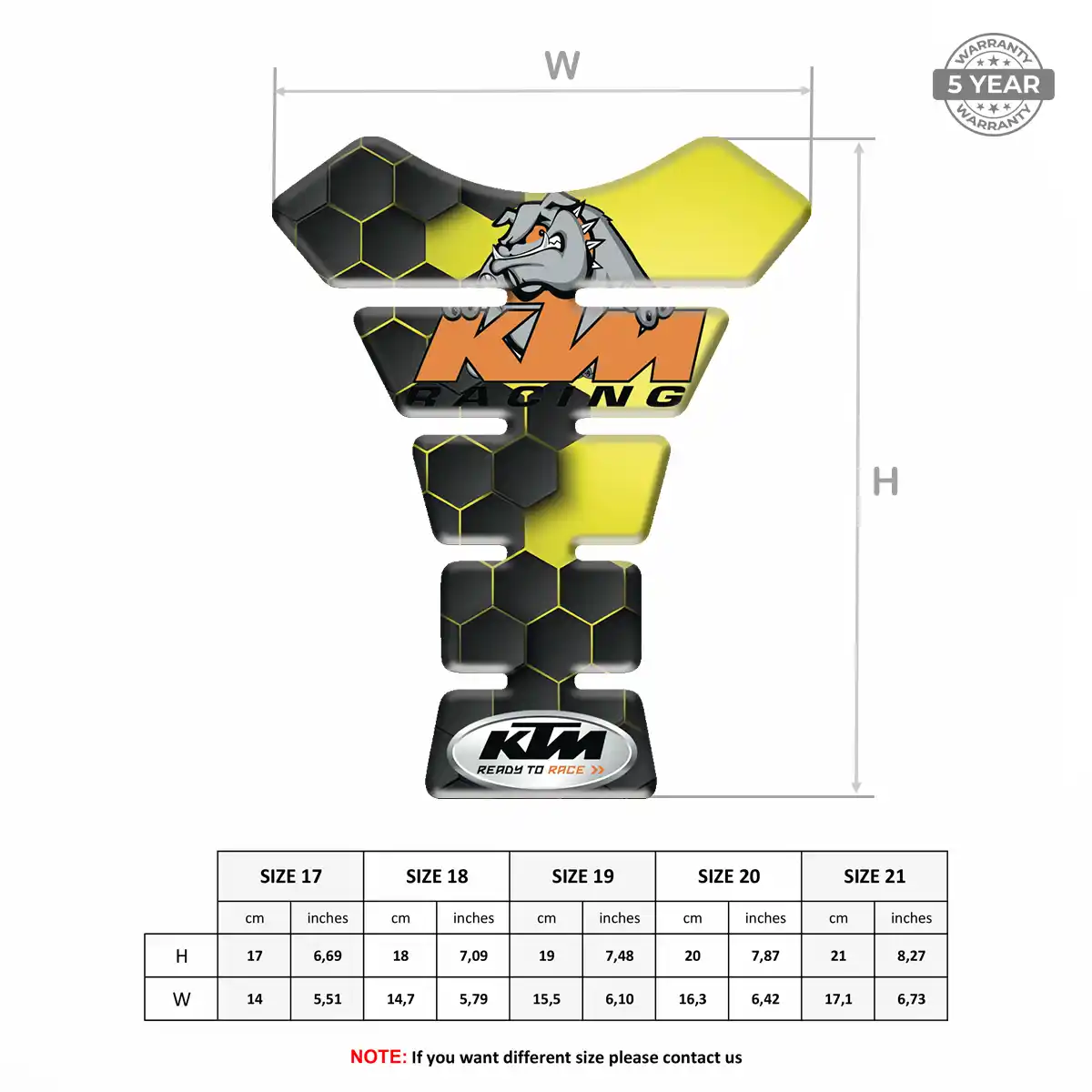 KTM Tank Pads Guards Motorcycle Prime Quality