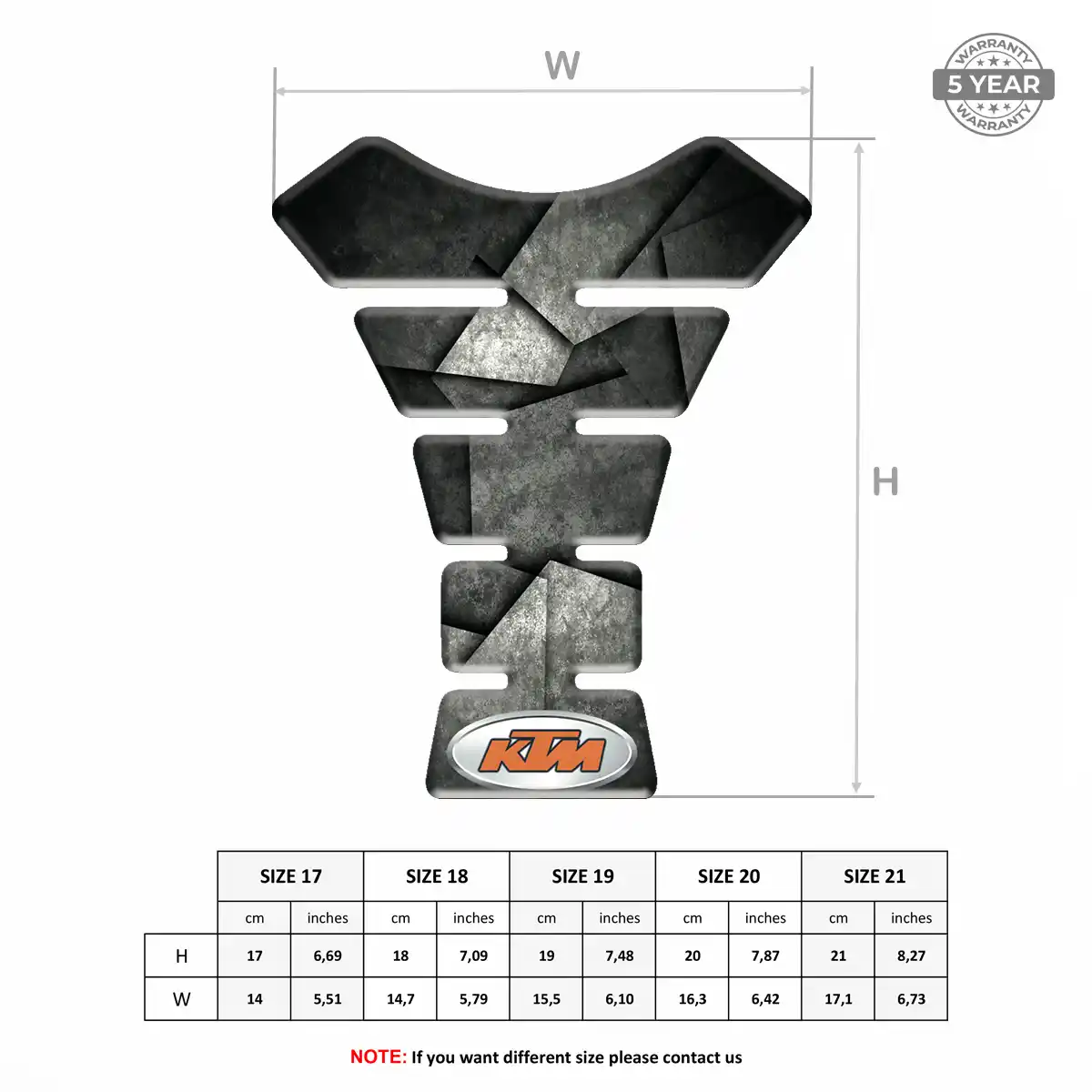 KTM Tank Pads Guards Motorcycle Refined Design
