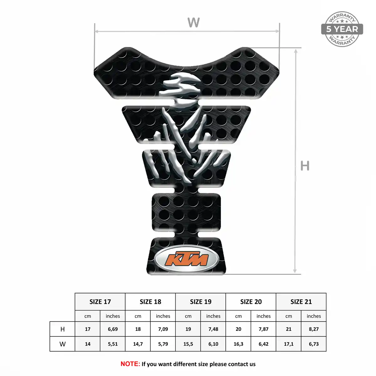 KTM Tank Pads Guards Prestige Line