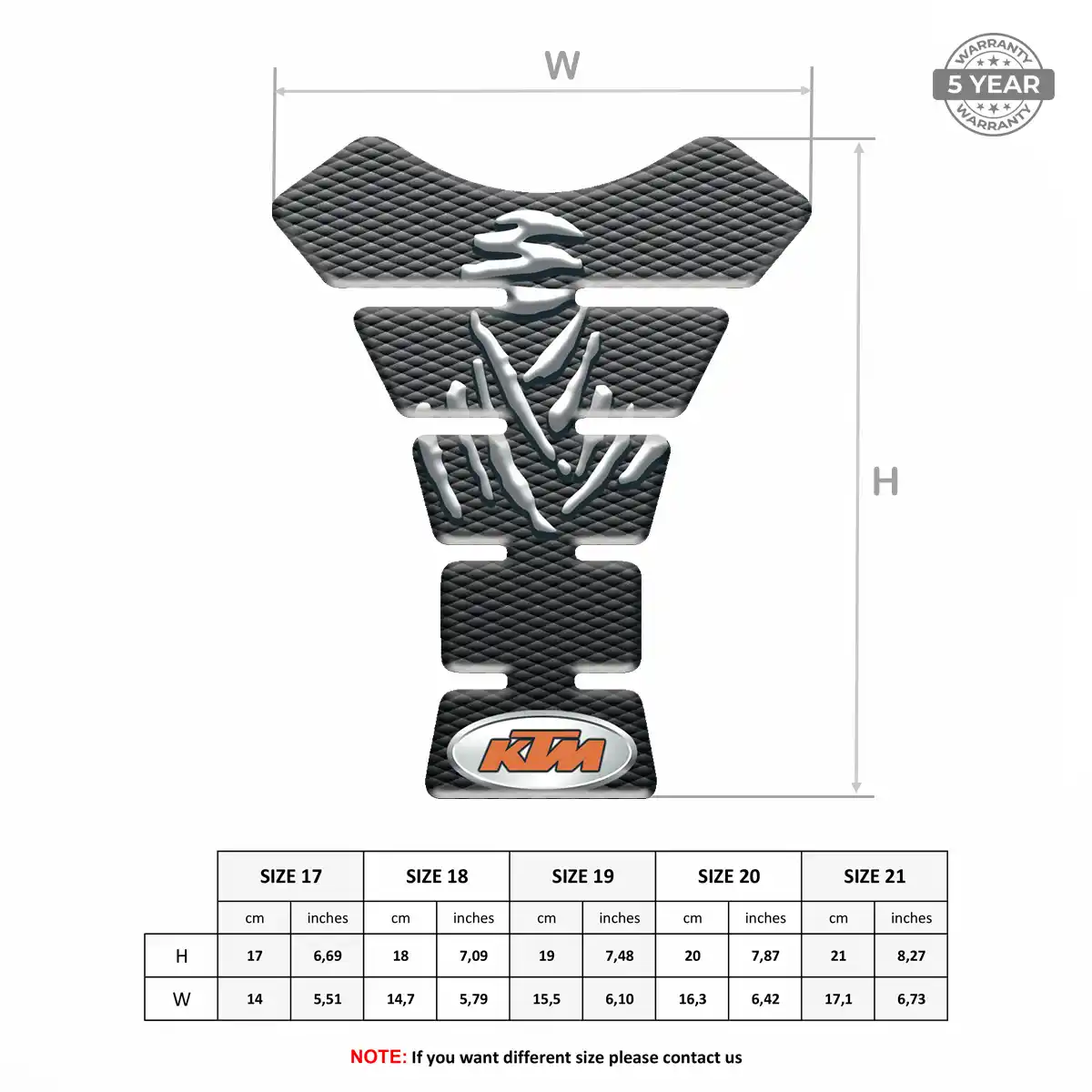 KTM Tank Pads Guards Signature Grade