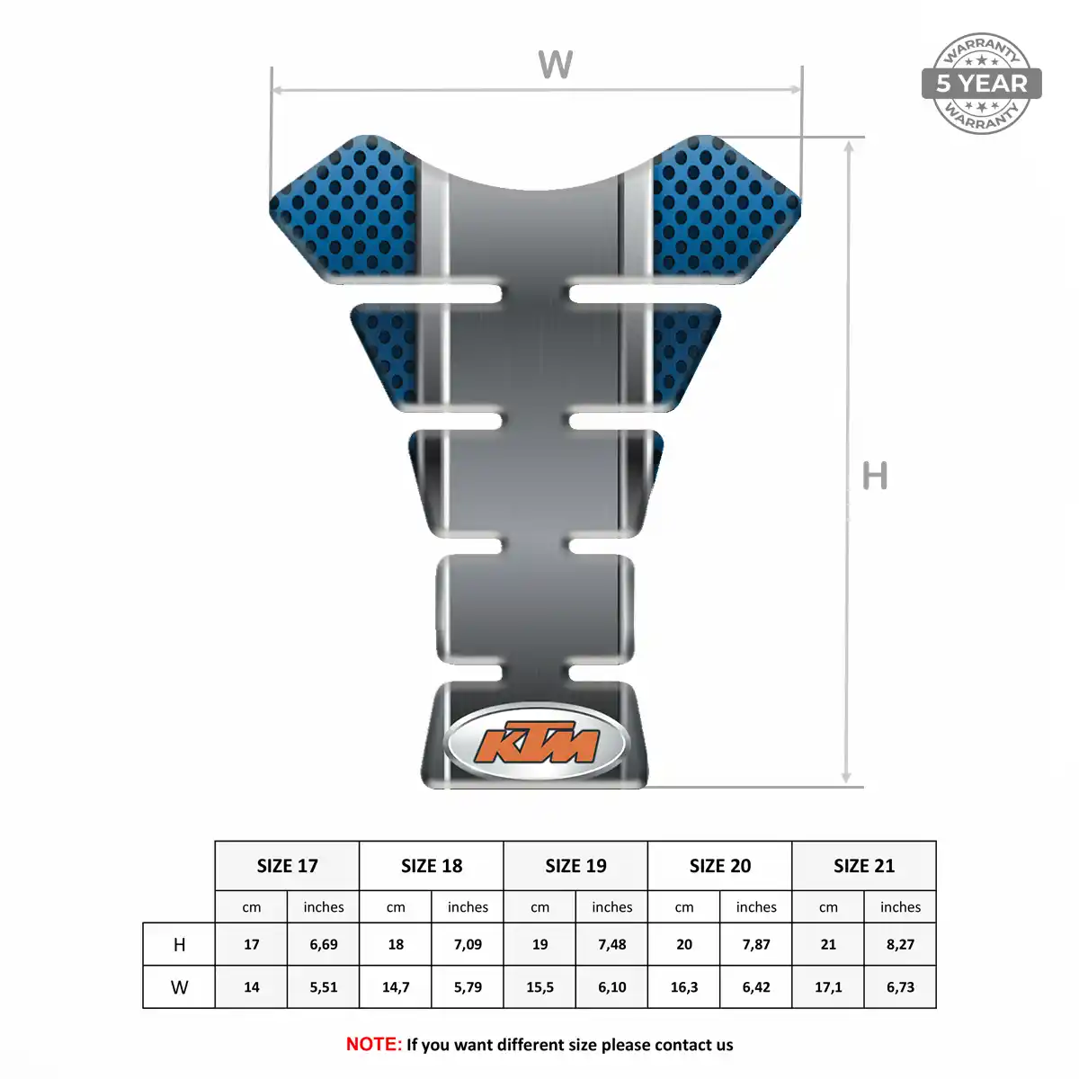KTM Tank Pads Guards Superior Craft