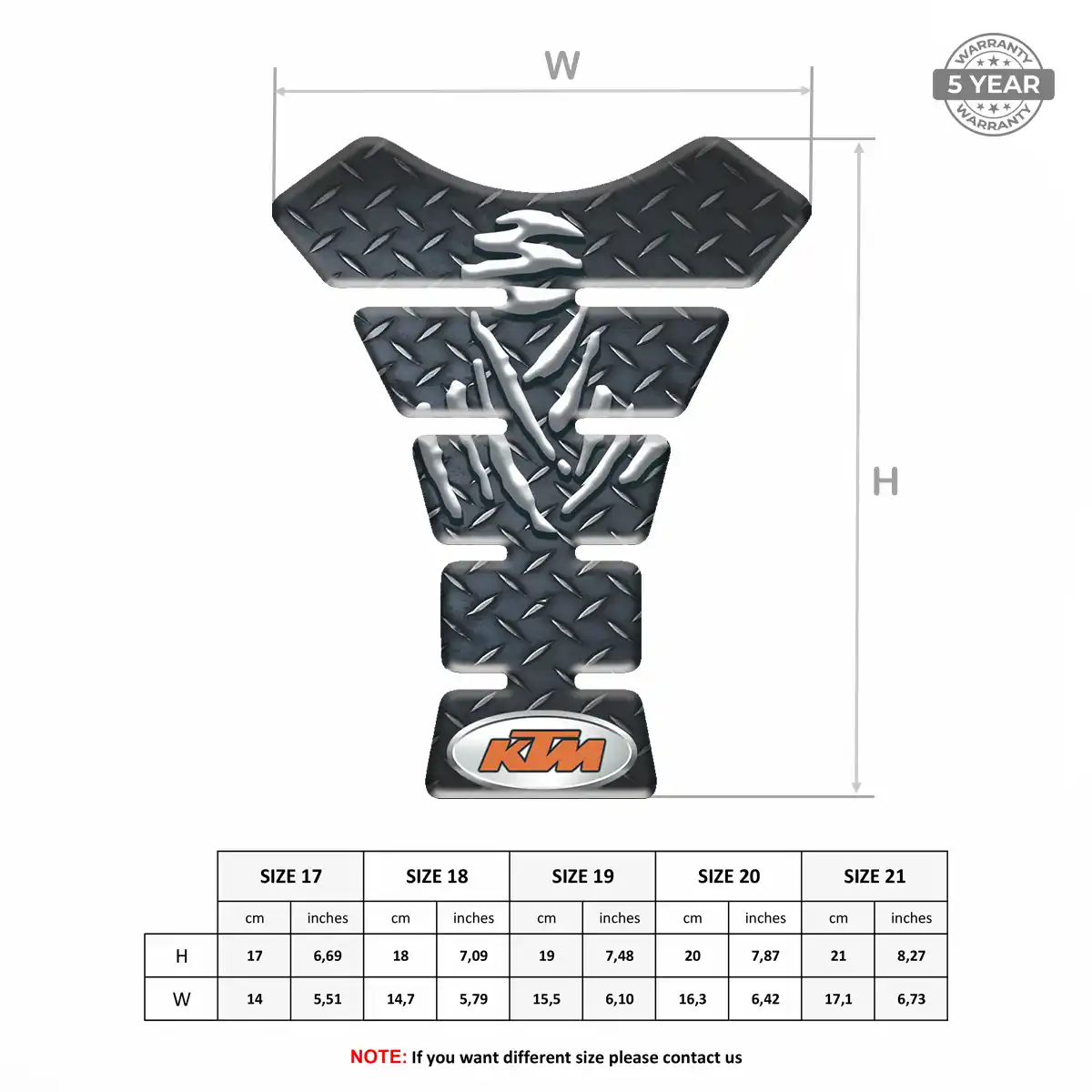 KTM Tank Pads Motorbike Signature Grade