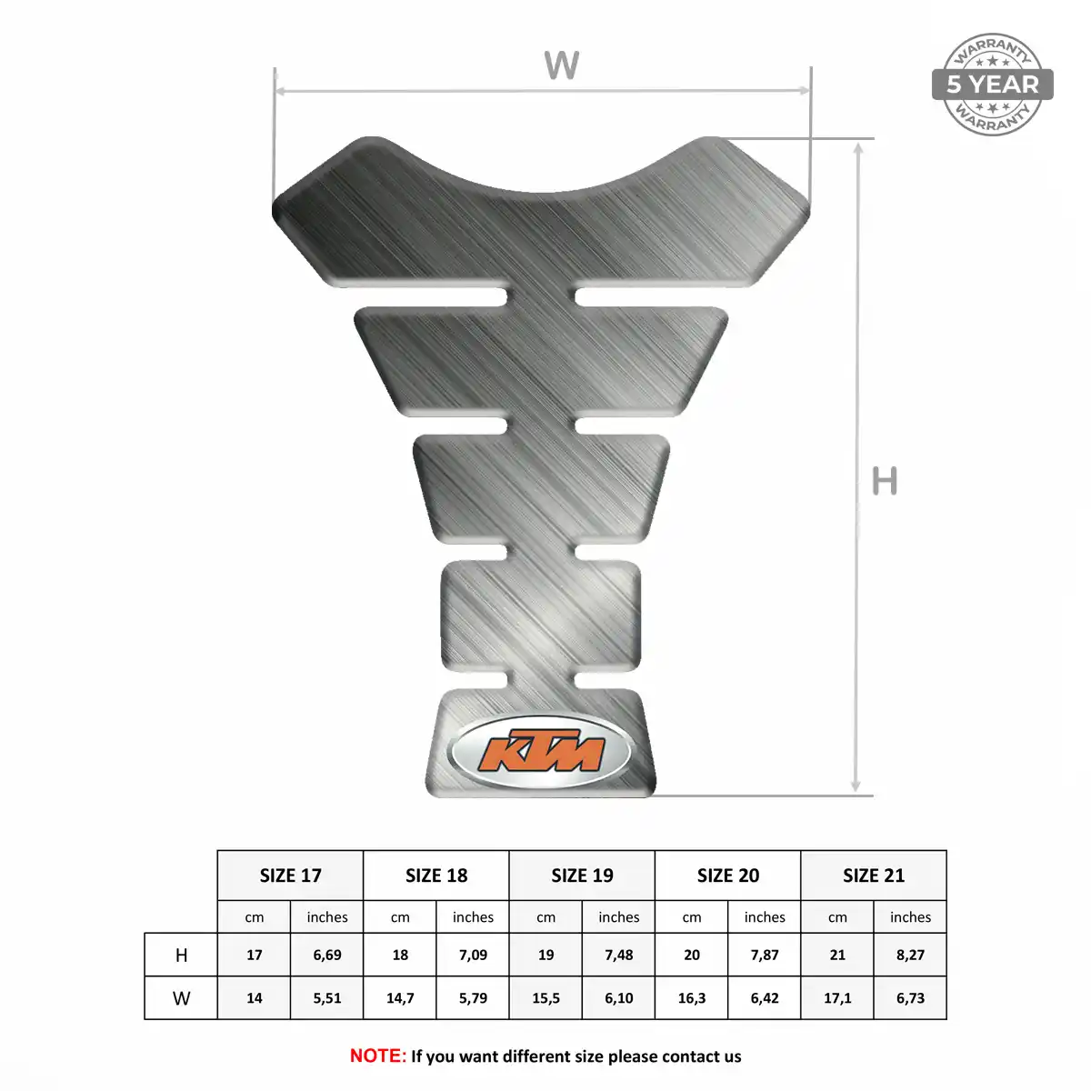 KTM Tank Pads Motorbike Sleek Style