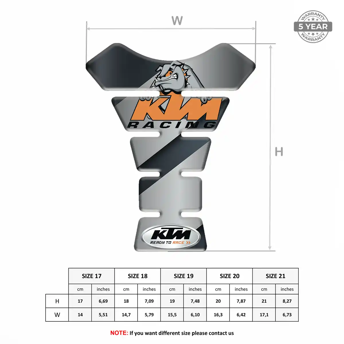 KTM Tank Pads Motorcycle Refined Design
