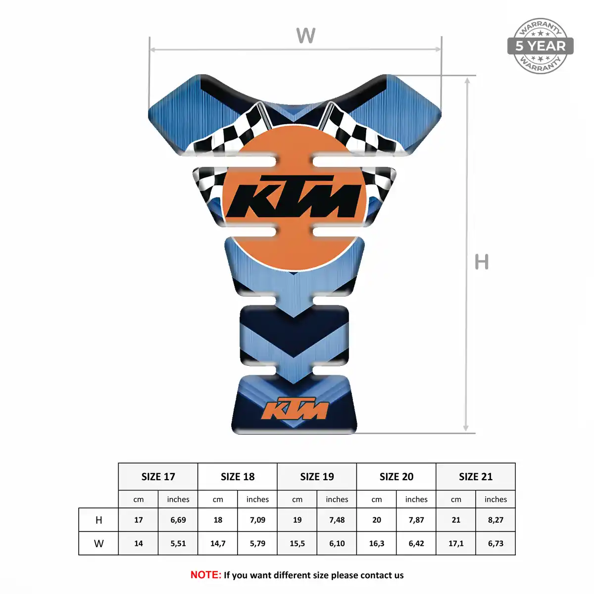 KTM Tank Pads Protector Motorbike Prime Quality