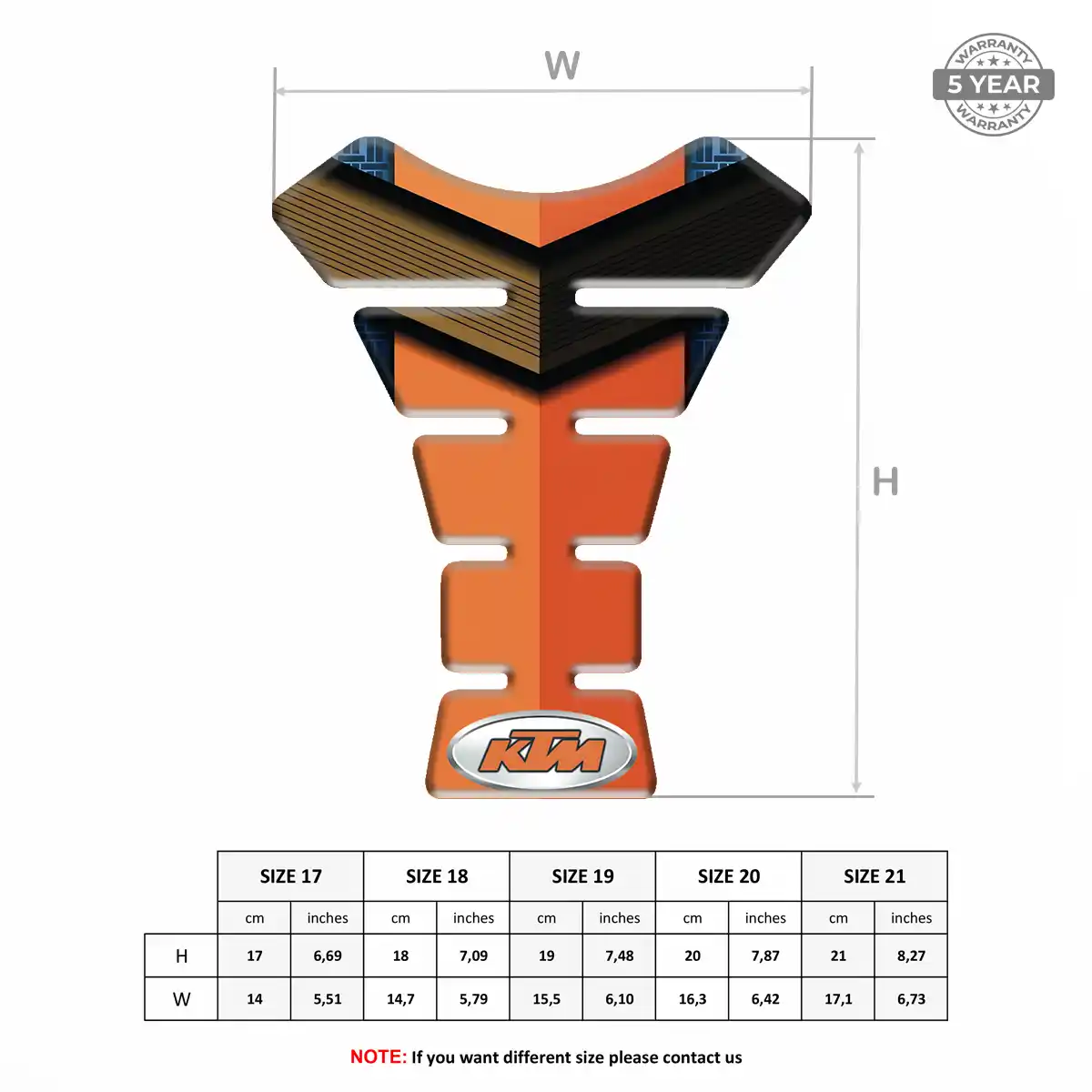 KTM Tank Pads Protector Motorcycle Prime Quality