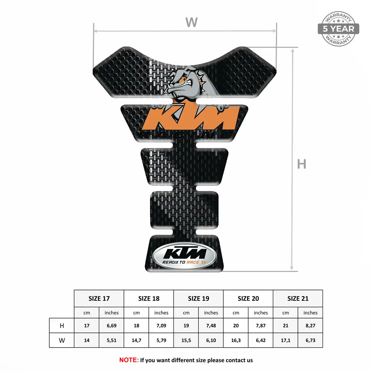 KTM Tank Pads Refined Design
