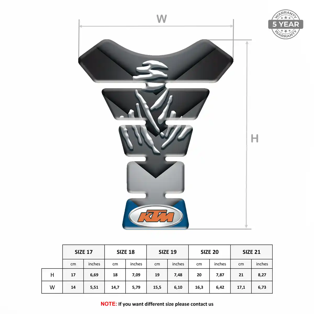 KTM Tank Protector Fuse Motorcycle Prestige Line