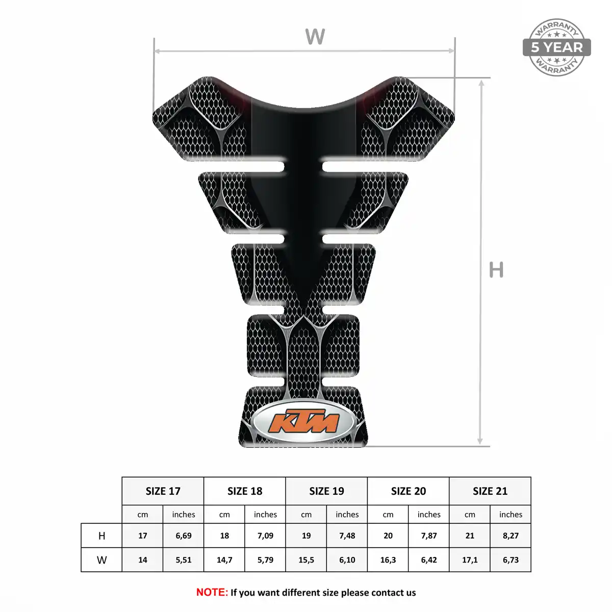 KTM Tank Protector Fuse Motorcycle Superior Craft