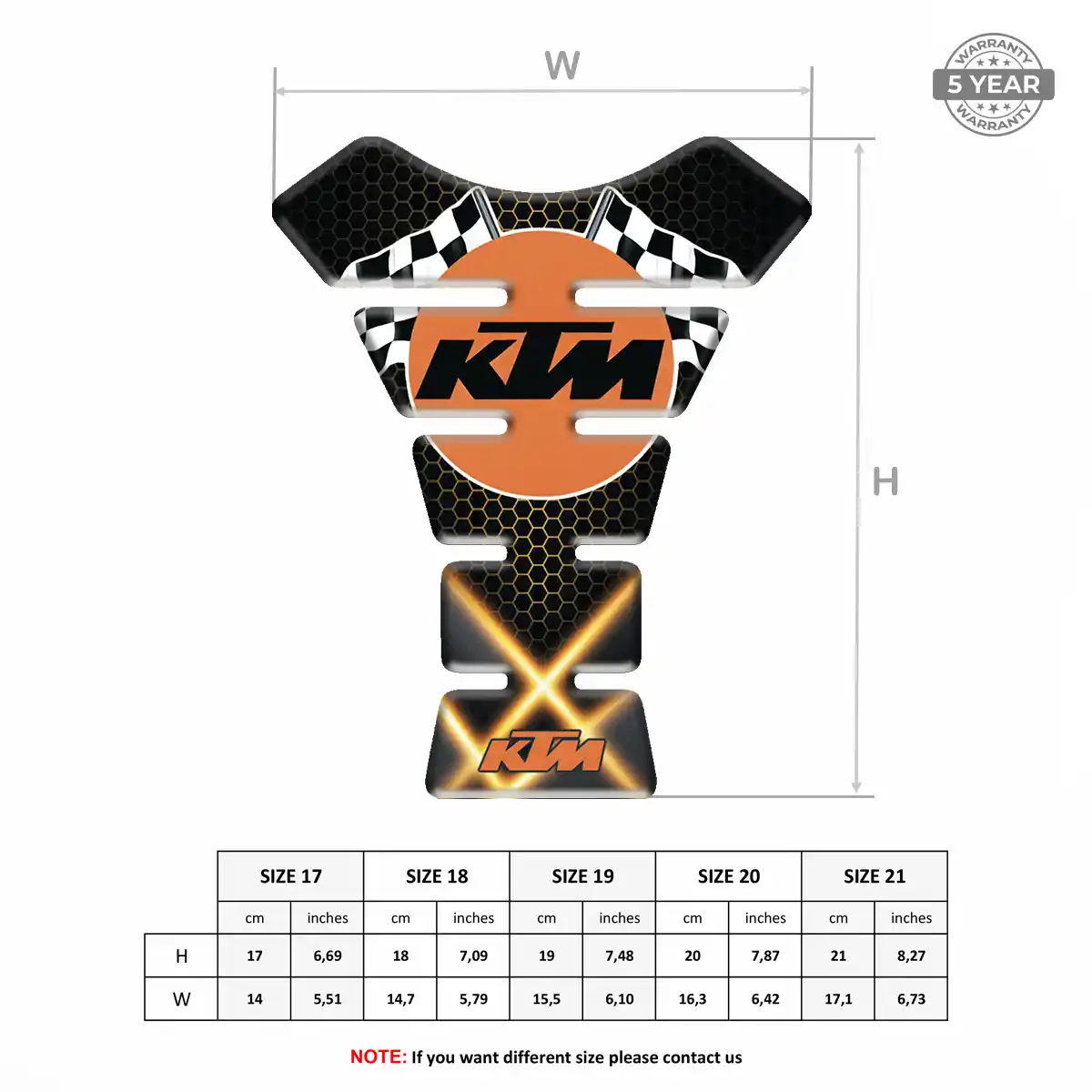 KTM Tank Protector Fuse Prime Quality
