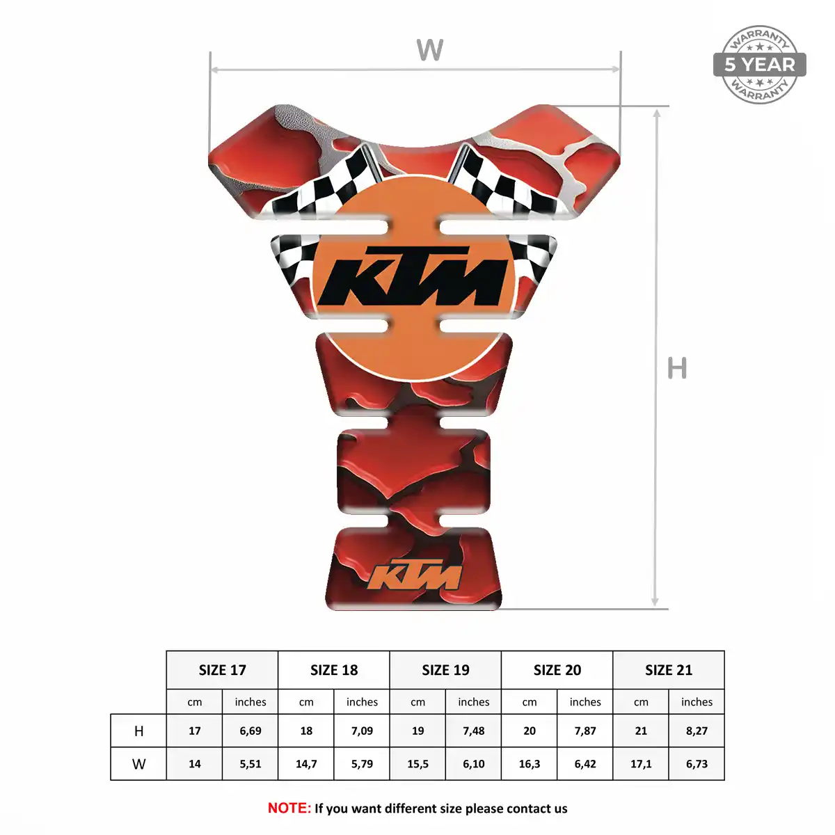 KTM Tank Protector Fuse Signature Grade