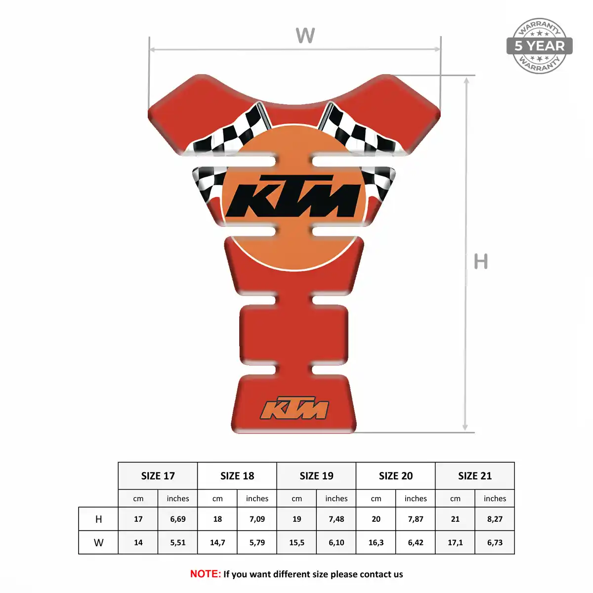 KTM Tank Protector Guard Motorbike Superior Craft