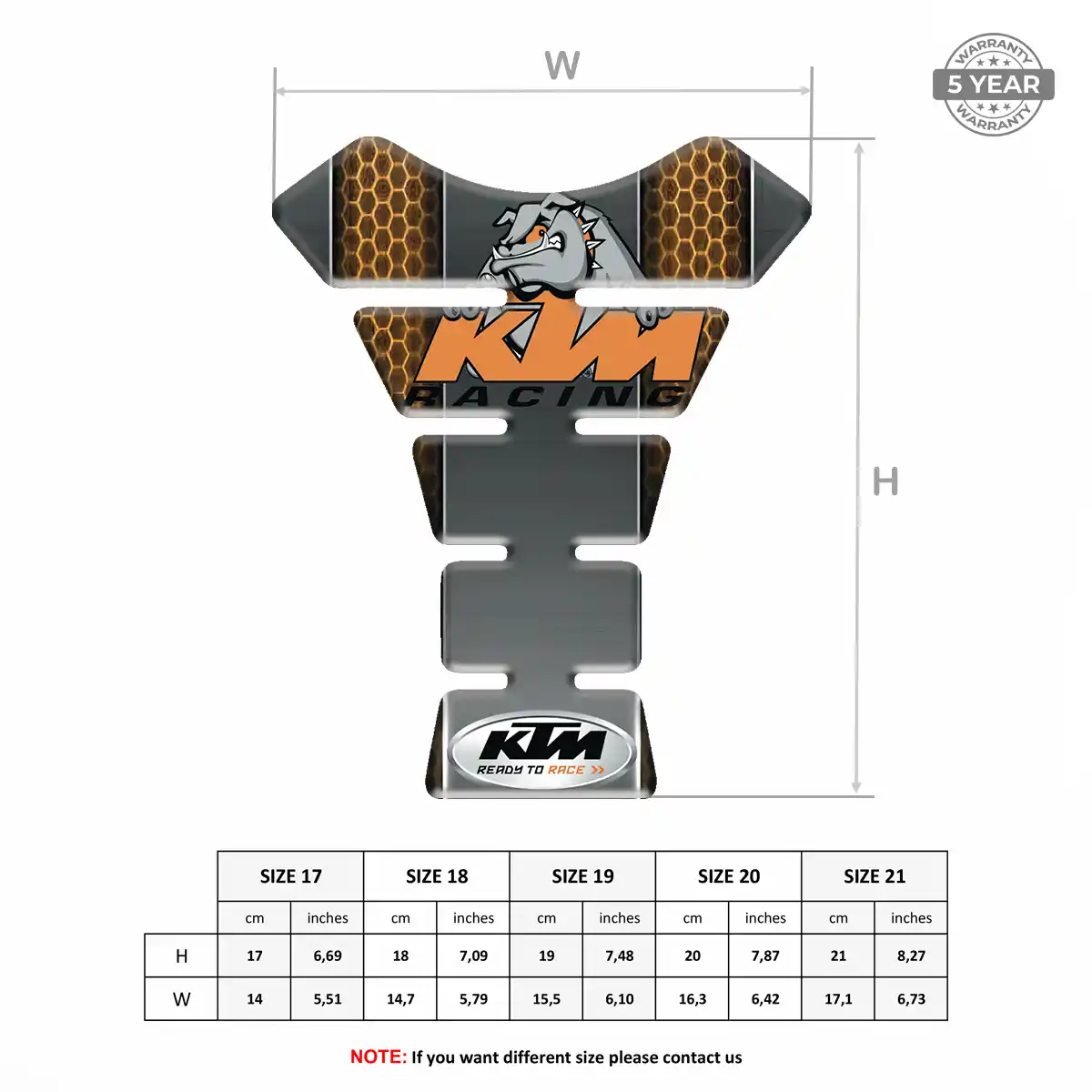 KTM Tank Protector Guard Motorcycle Prime Quality