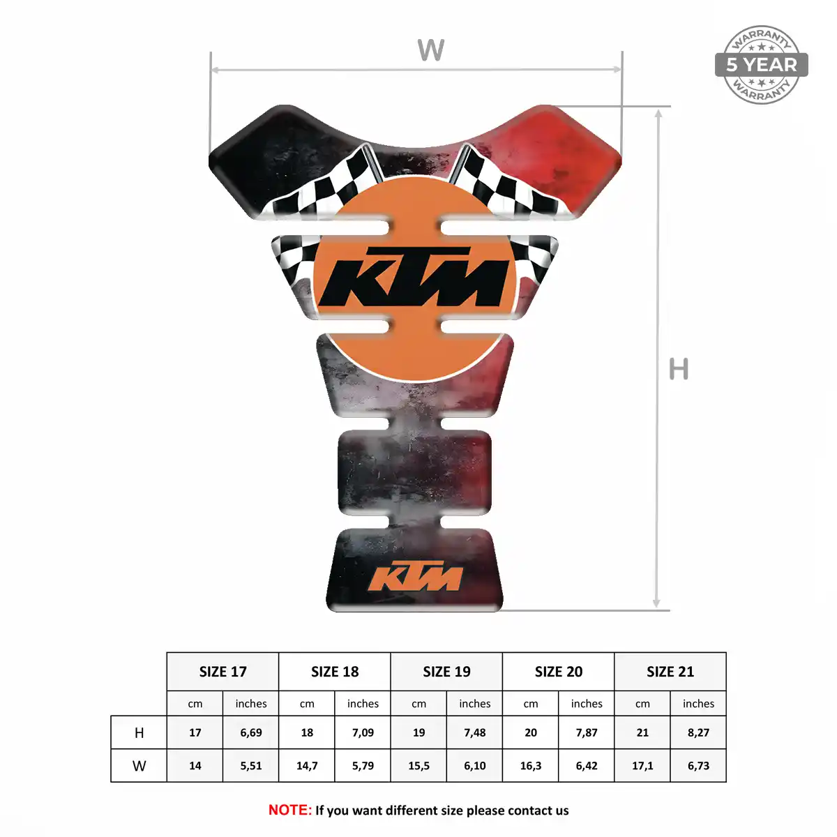 KTM Tank Protector Guard Motorcycle Superior Craft