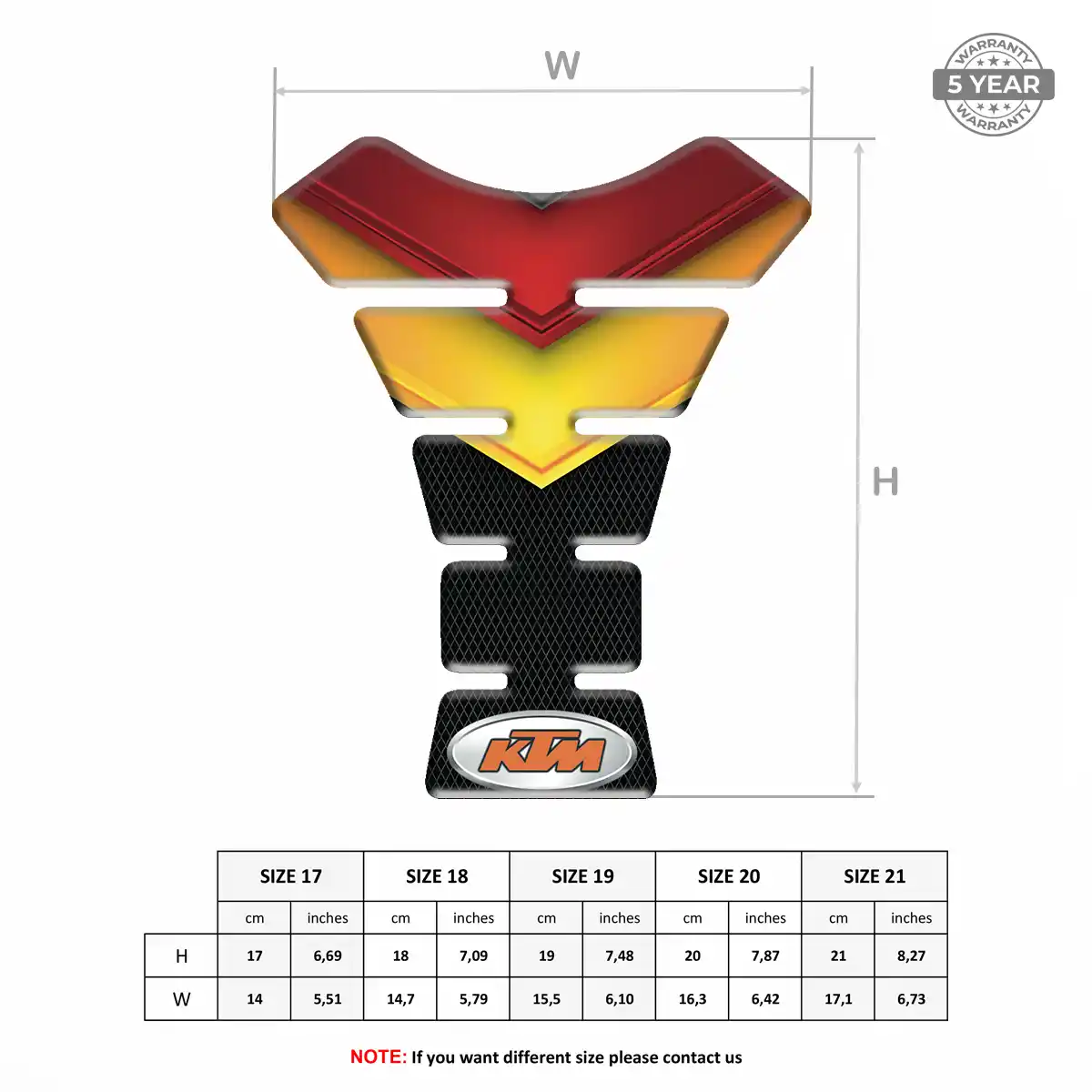 KTM Tank Protector Guards Motorbike Prestige Line