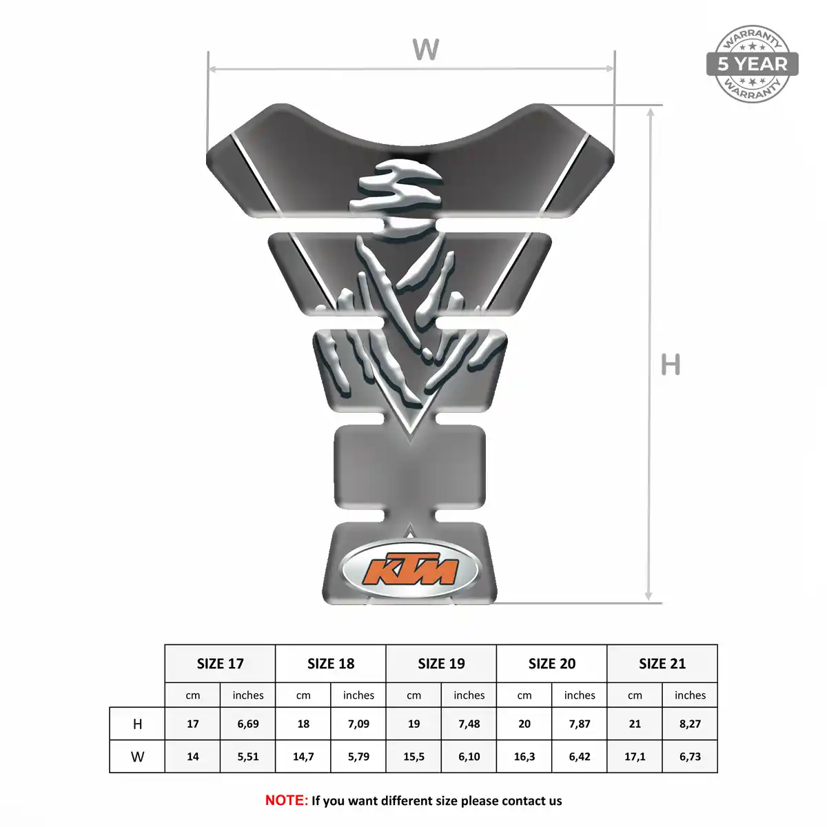 KTM Tank Protector Guards Motorbike Refined Design