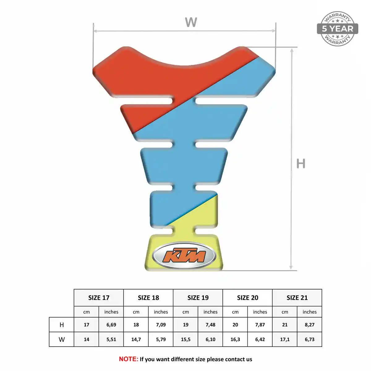 KTM Tank Protector Guards Motorcycle Signature Grade