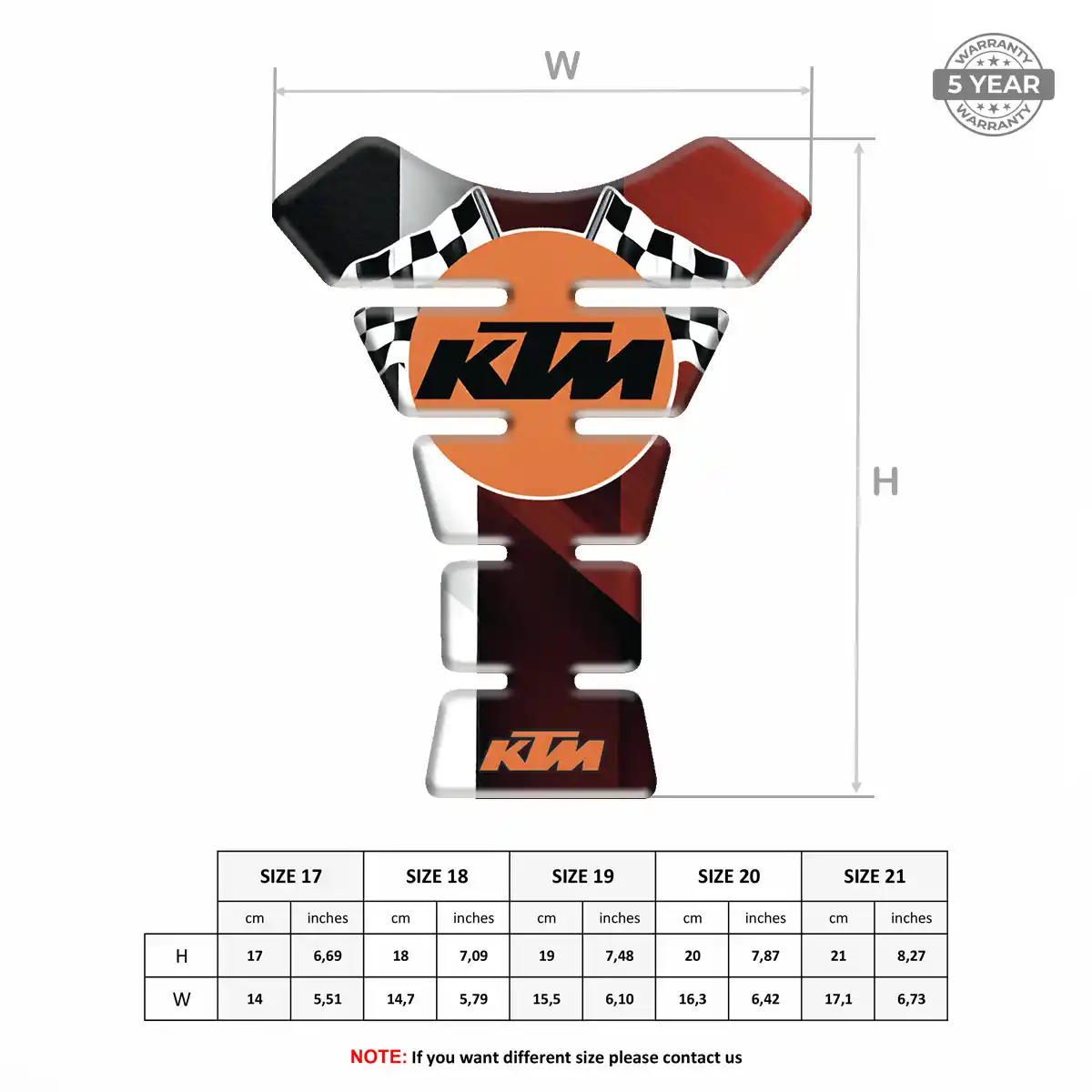 KTM Tank Protector Guards Prestige Line