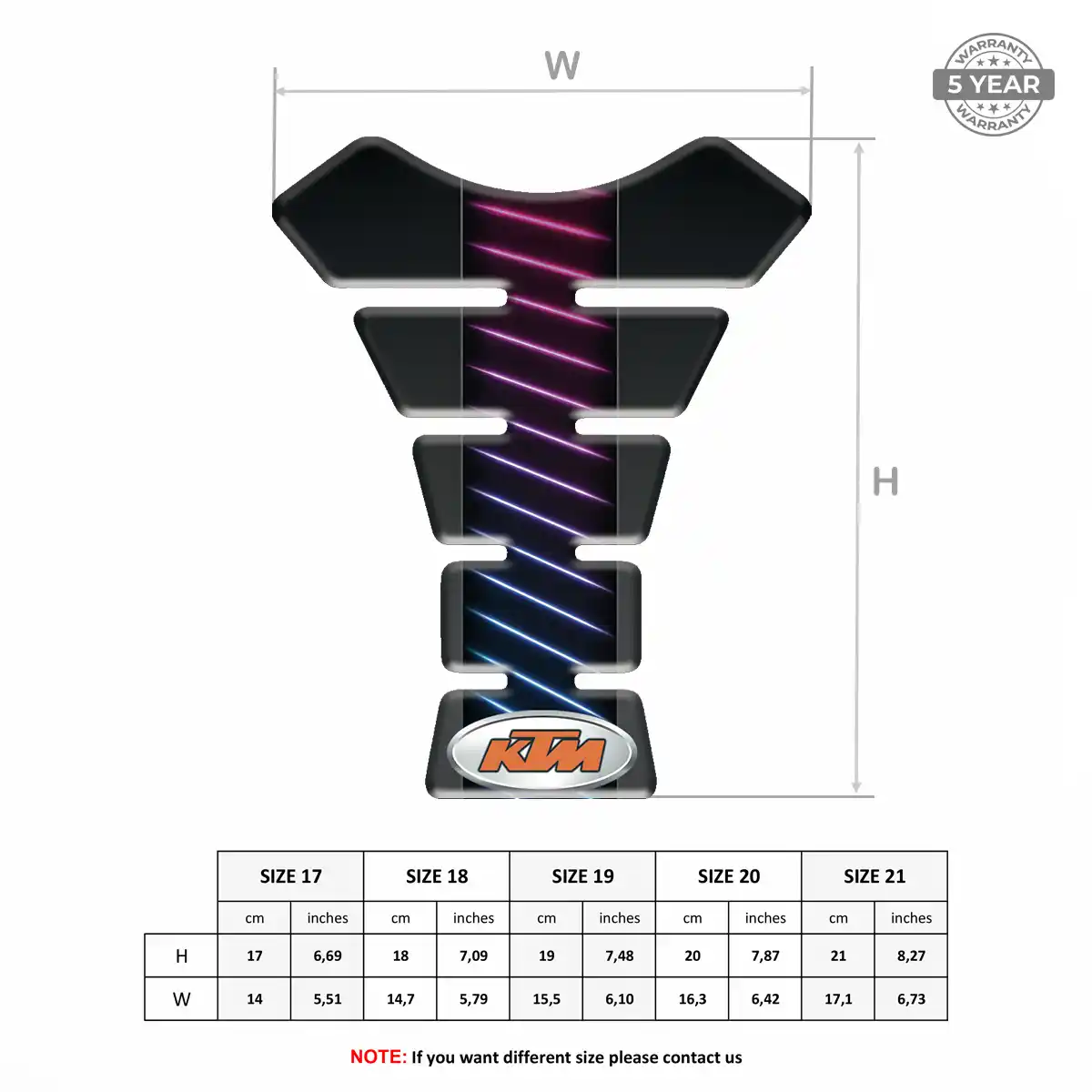 KTM Tank Protector Motorbike Refined Design