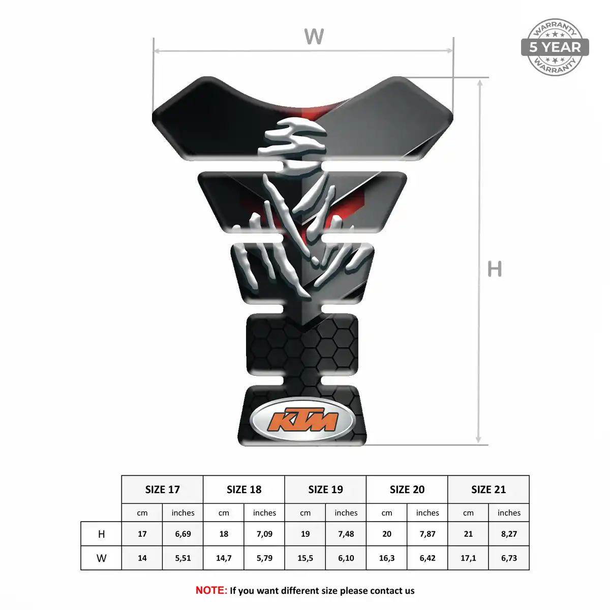 KTM Tank Protector Motorbike Signature Grade
