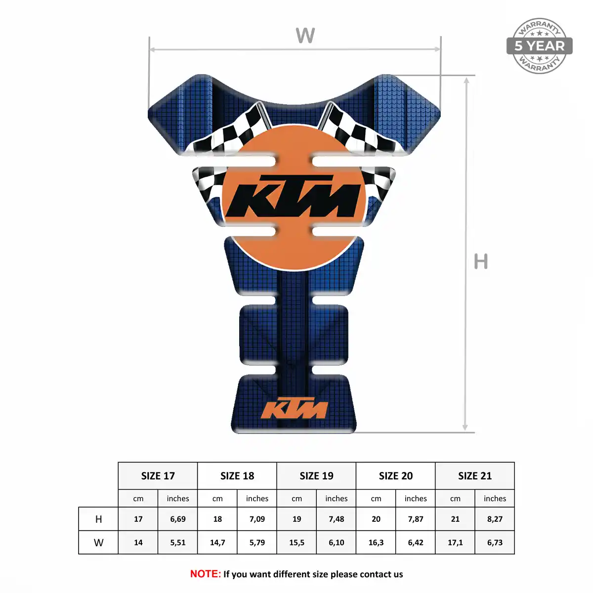 KTM Tank Protector Motorbike Superior Craft
