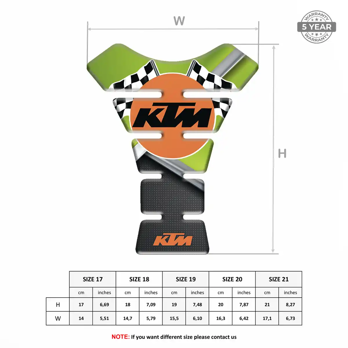 KTM Tank Protector Motorcycle Prime Quality