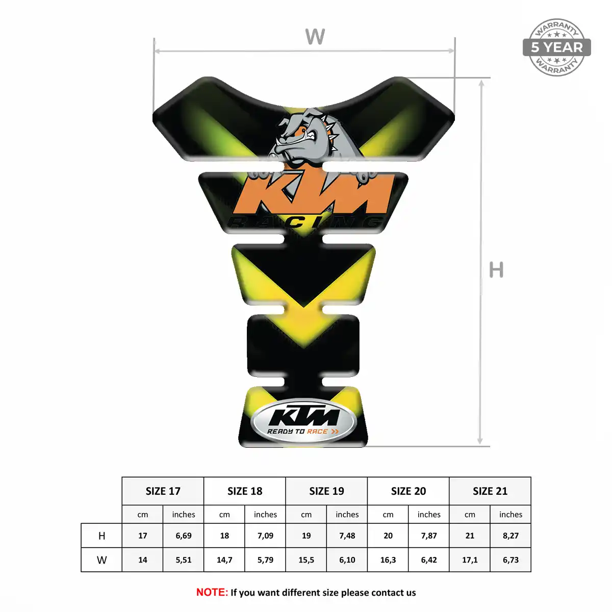 KTM Tank Protector Motorcycle Signature Grade