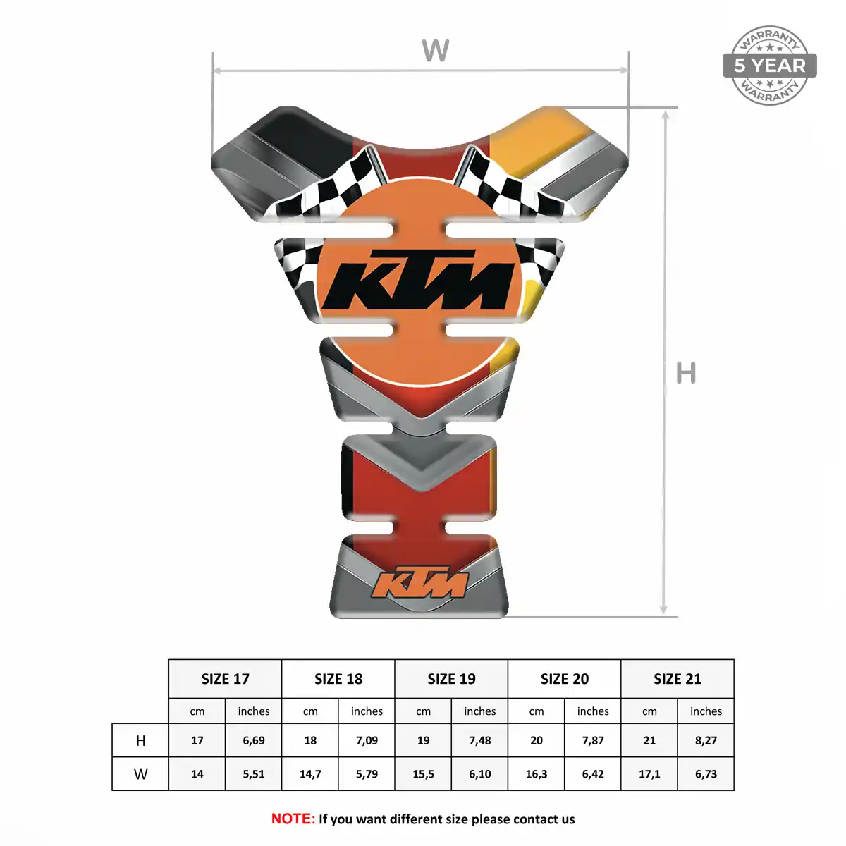 KTM Tank Protector Motorcycle Superior Craft