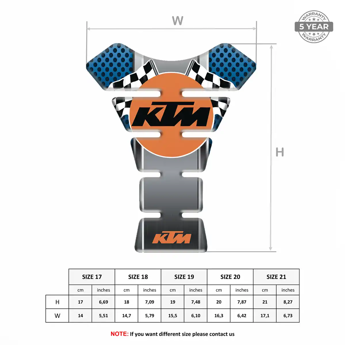 KTM Tank Protector Pad Motorcycle Prime Quality