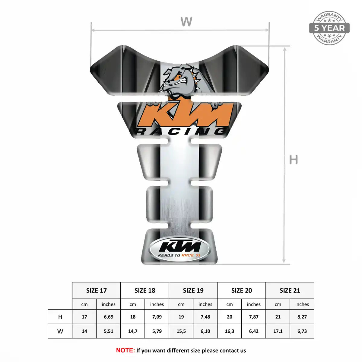KTM Tank Protector Pad Refined Design