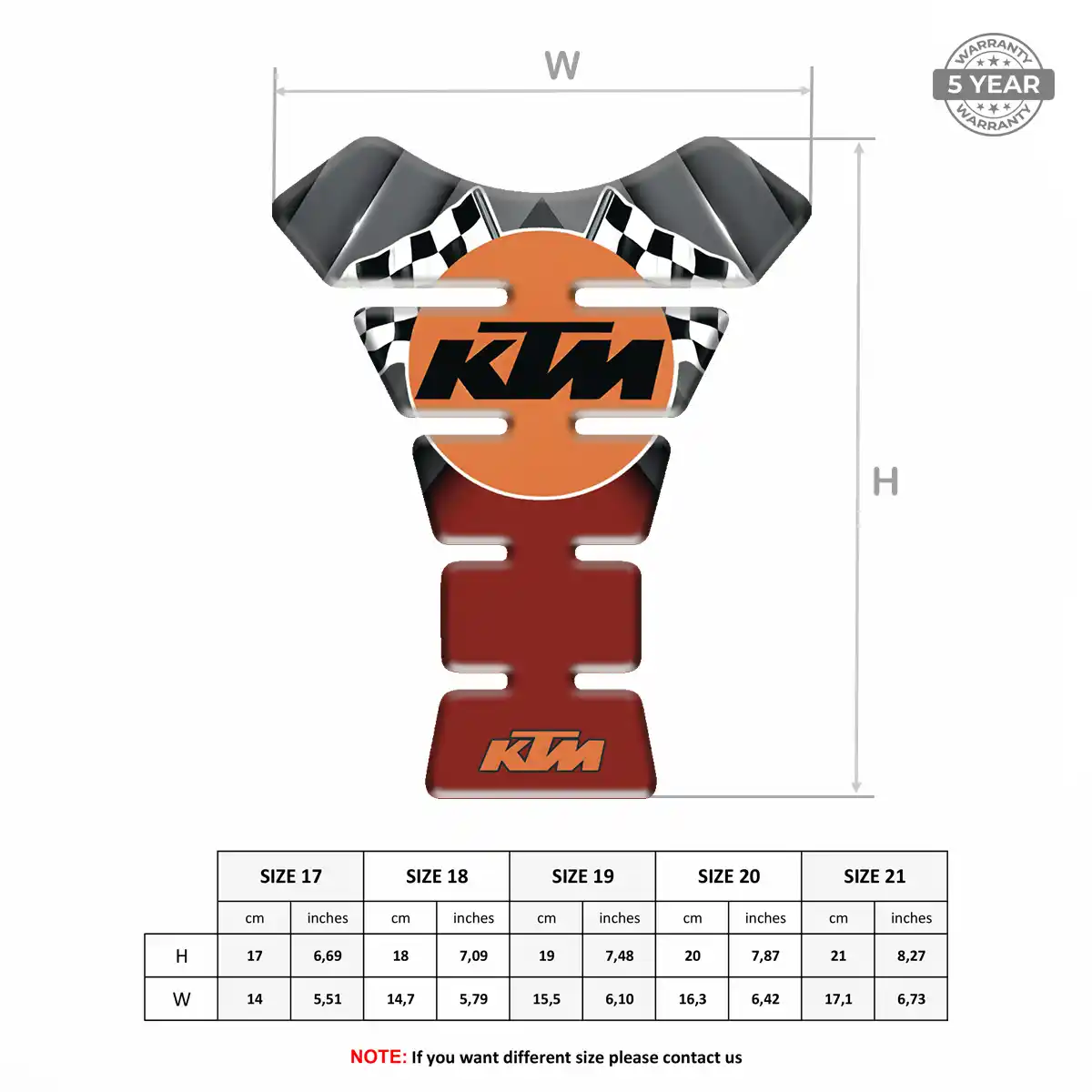 KTM Tank Protector Pad Superior Craft
