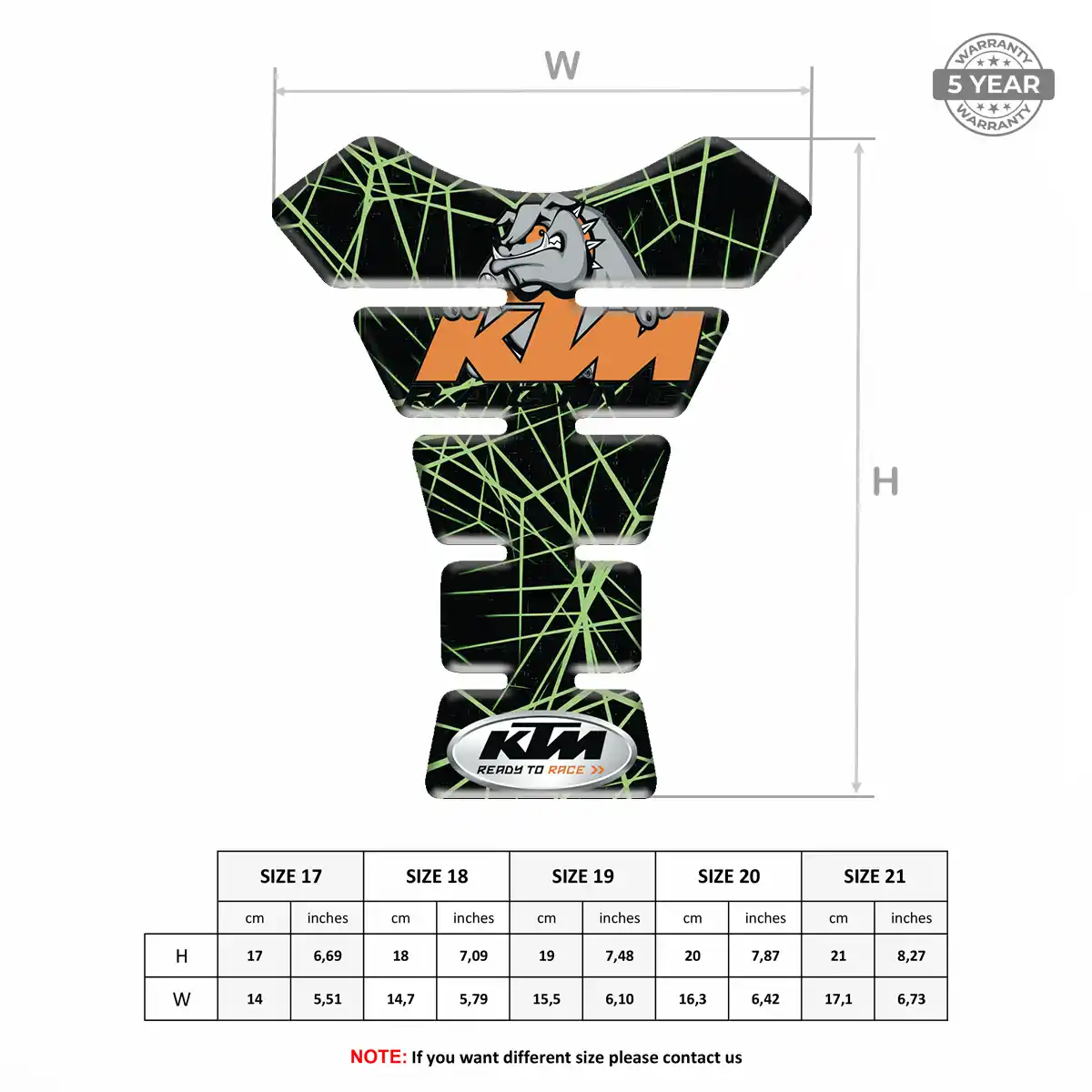 KTM Tank Protector Pads Motorbike Prime Quality