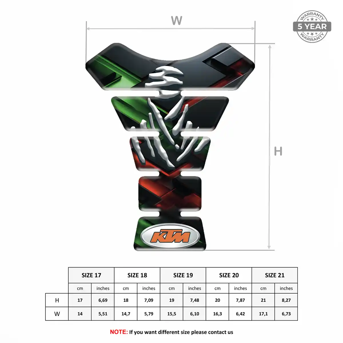 KTM Tank Protector Pads Prime Quality