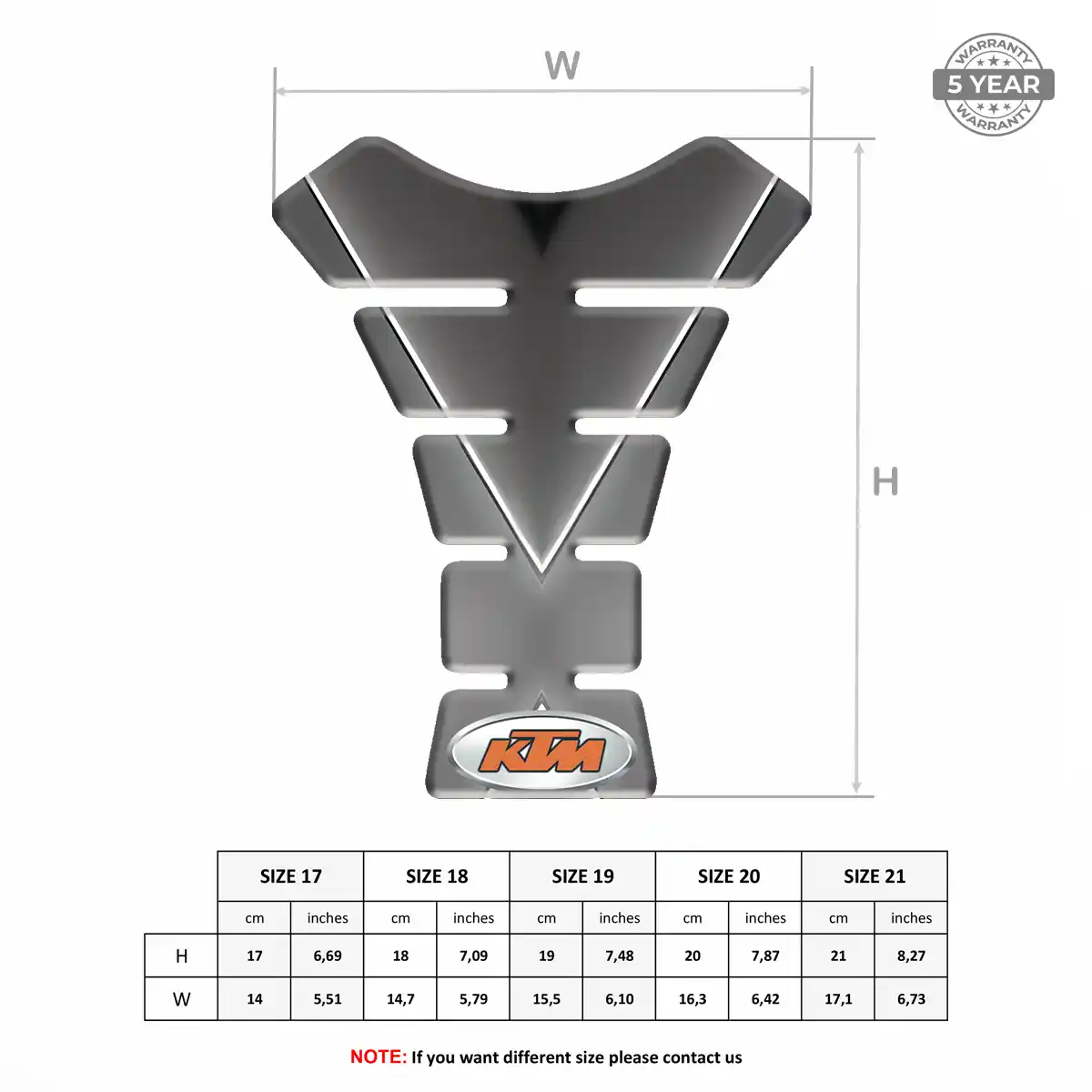 KTM Tank Scratch Protector Prime Quality