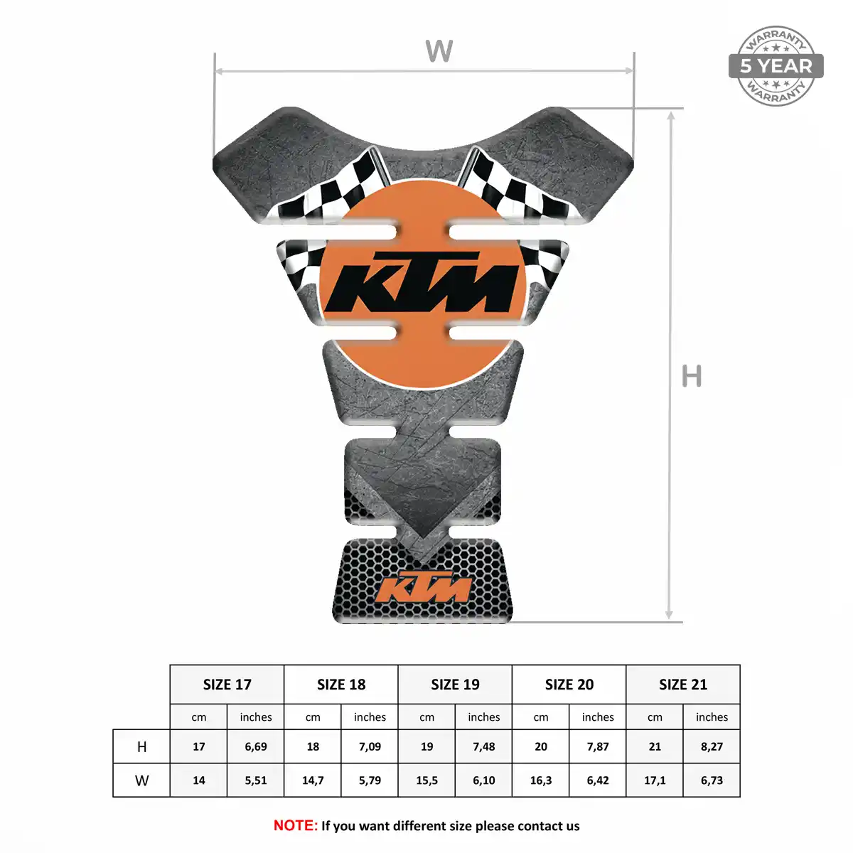 KTM Tank Scratch Protector Refined Design