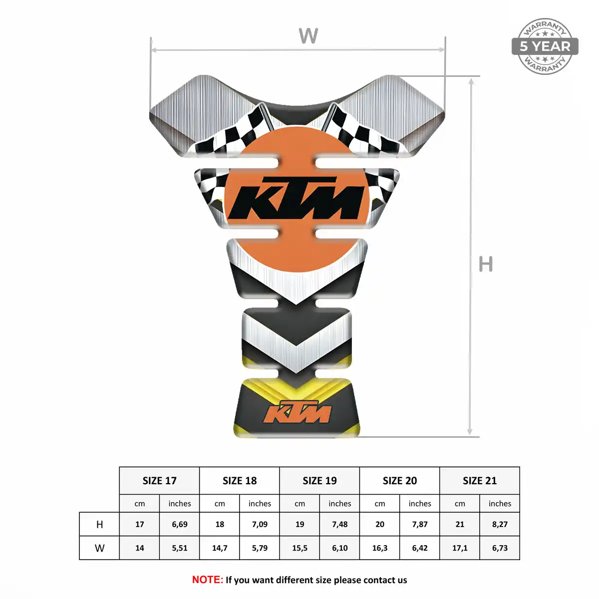 KTM Tank Scratch Protector Signature Grade