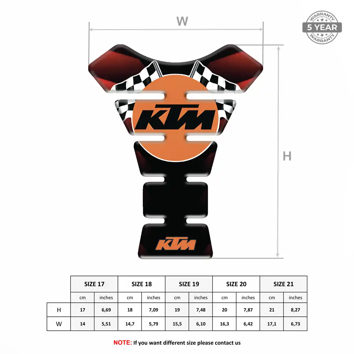 KTM Tank Scratch Protector Superior Craft